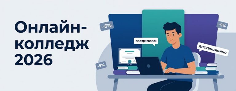 Онлайн-колледж с госдипломом: как выбрать, поступить без ЕГЭ и не ошибиться (2026)