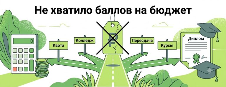Не хватило баллов на бюджет: что делать в 2026 году (и почему платное — не единственный выход)