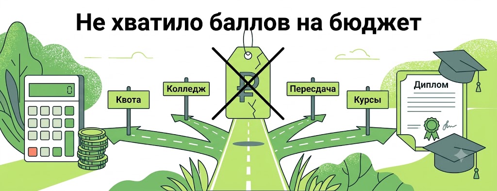 Не хватило баллов на бюджет: что делать в 2026 году (и почему платное — не единственный выход)