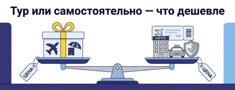 Пакетный тур или самостоятельная поездка: что дешевле — посчитали до рубля (2026)