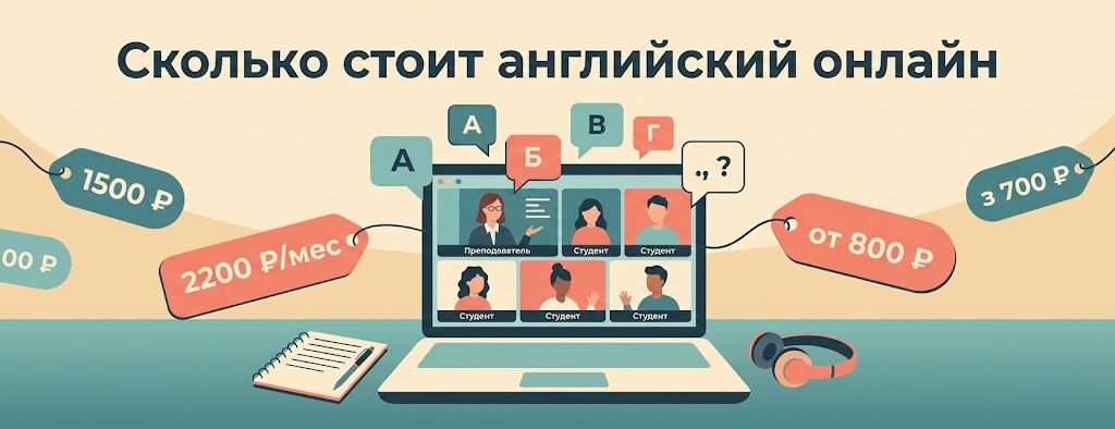 Сколько стоит английский онлайн: из чего складывается цена урока и как её снизить (2026)